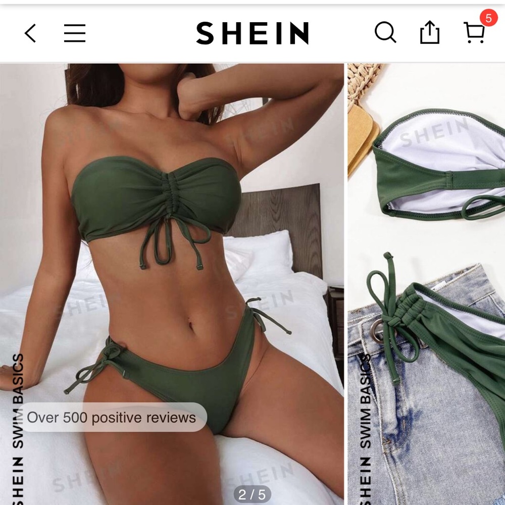 NWT SHEIN Two Piece Bikini Set Women’s Size xs Swimsuit